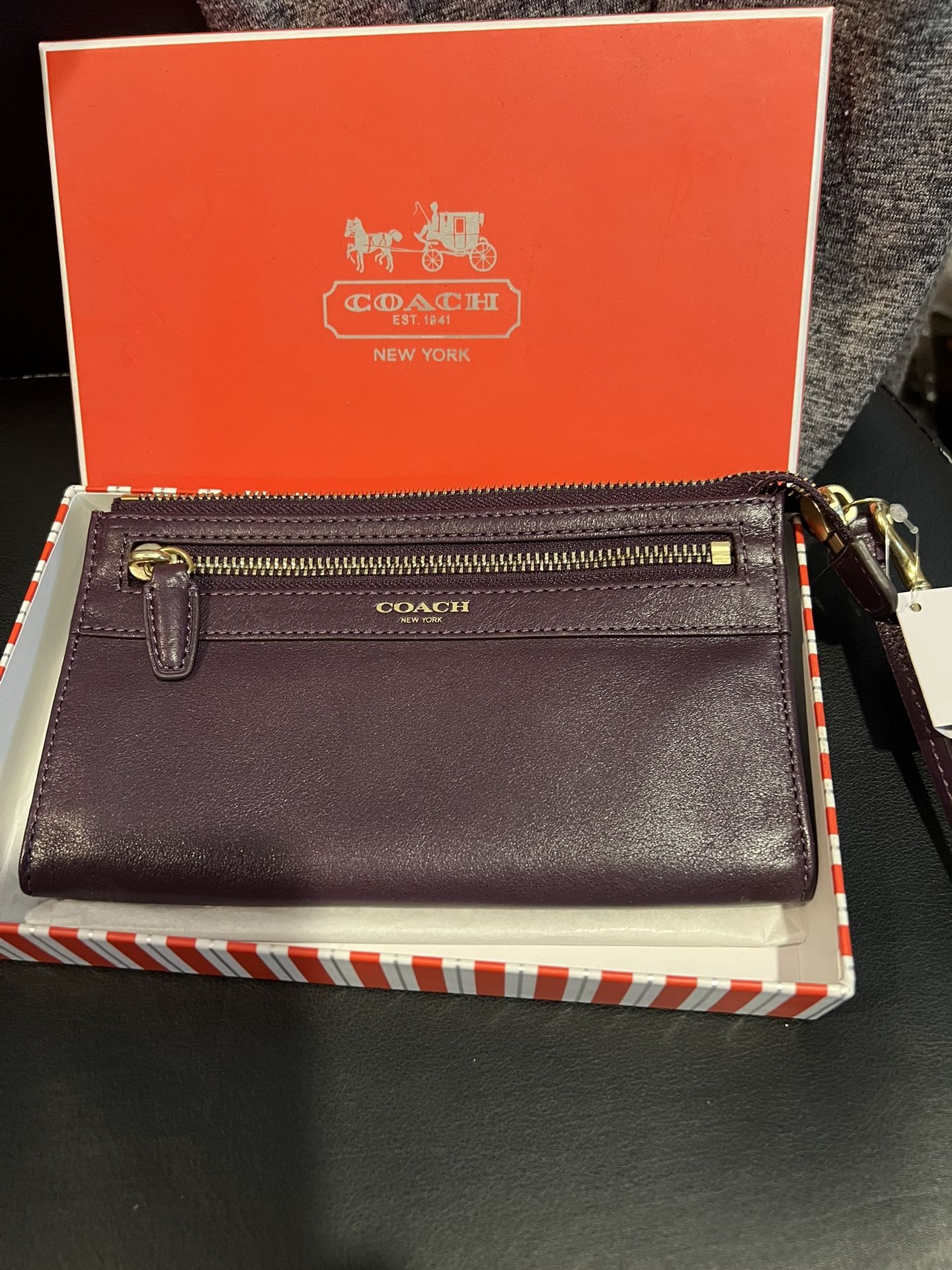 Vintage Coach Butter Soft Long Leather Organizer Wristlet Wallet