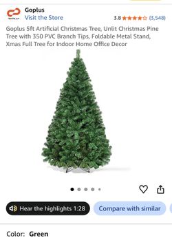 Christmas tree in box