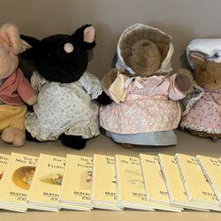 Beatrix Potter Books and Character Stuffed Animals