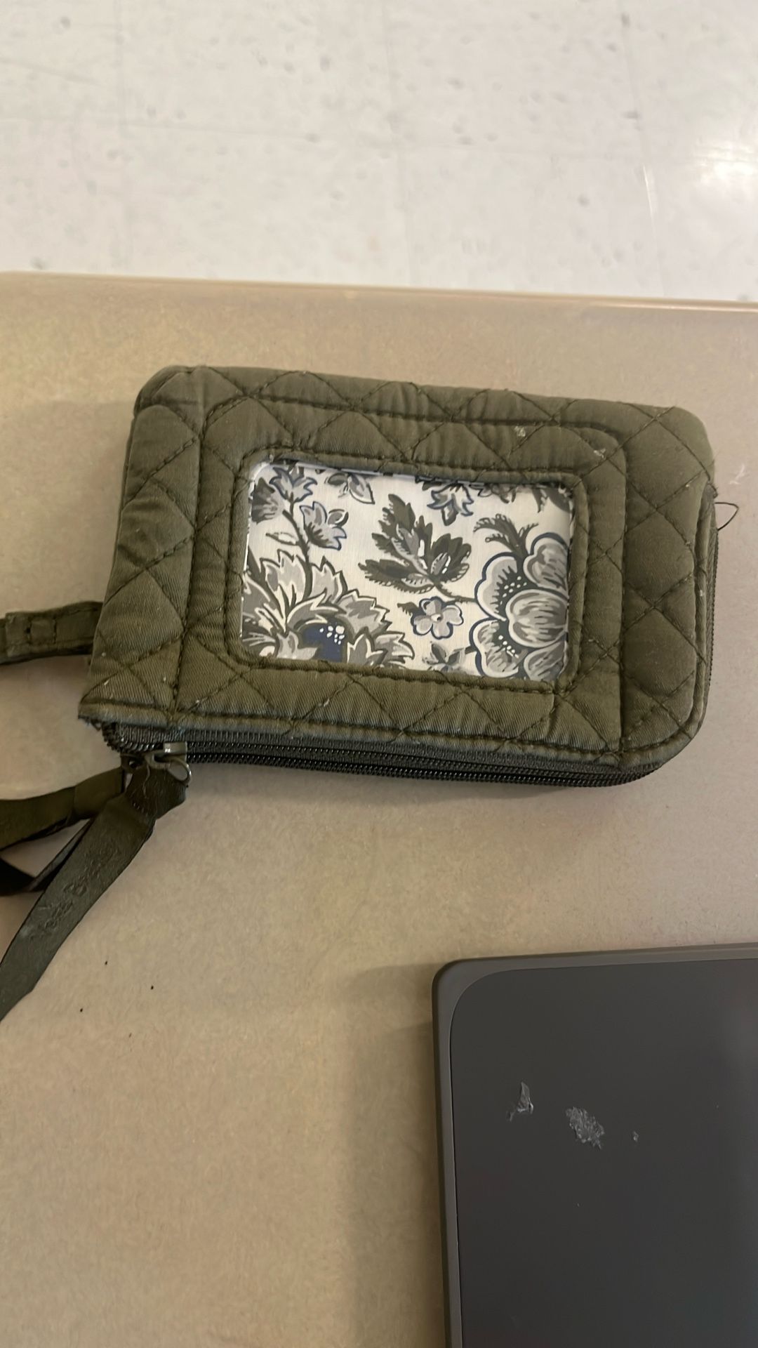 Vera bradley wristlet , army green