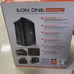 Brand New JBL EON ONE Compact All In One Rechargeable PA Speaker Bluetooth 