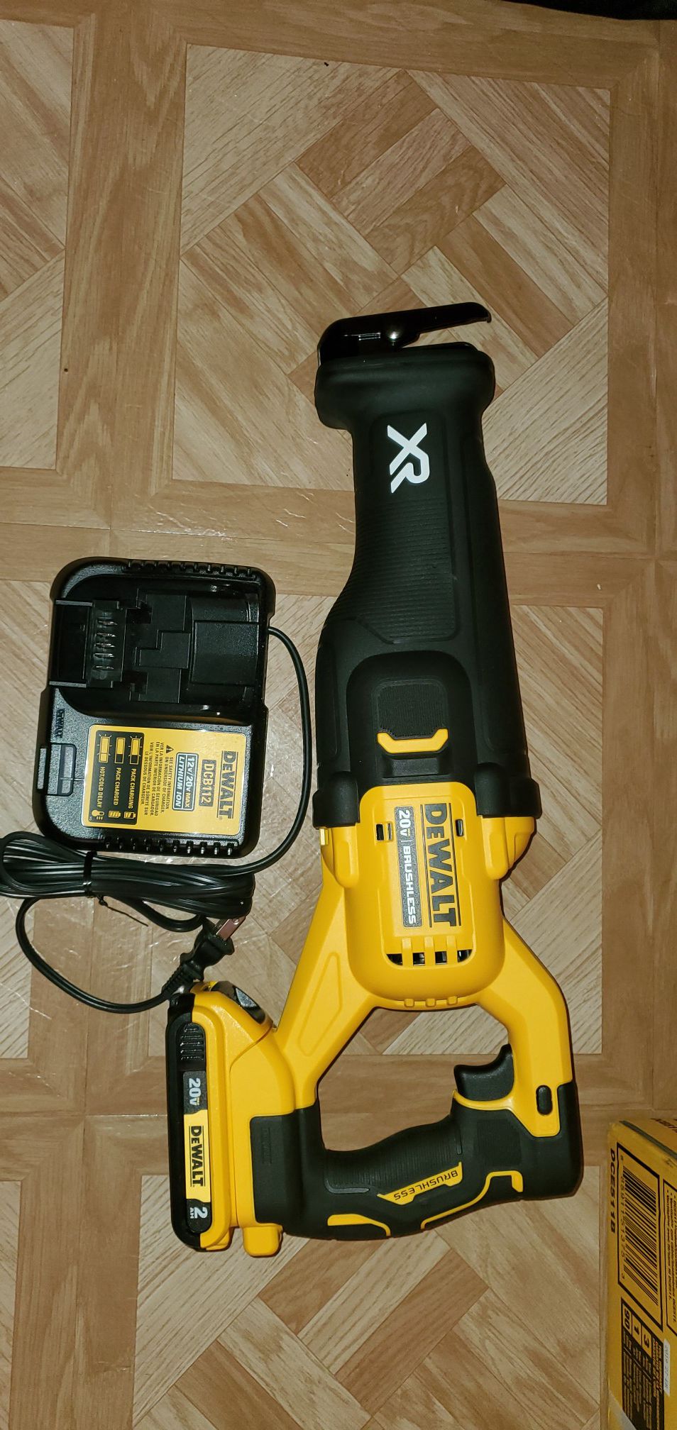 Dewalt 20V MAX XR Brushless Cordless Reciprocating saw with (2 Ah) Battery & Charger Firm Price