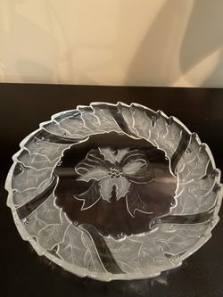 Holiday Crystal Platter (13”Round)