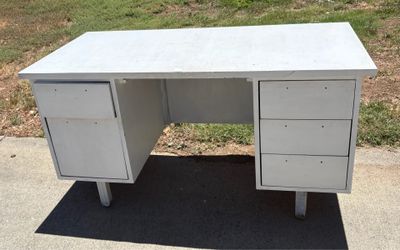 White Painted Wooden Desk