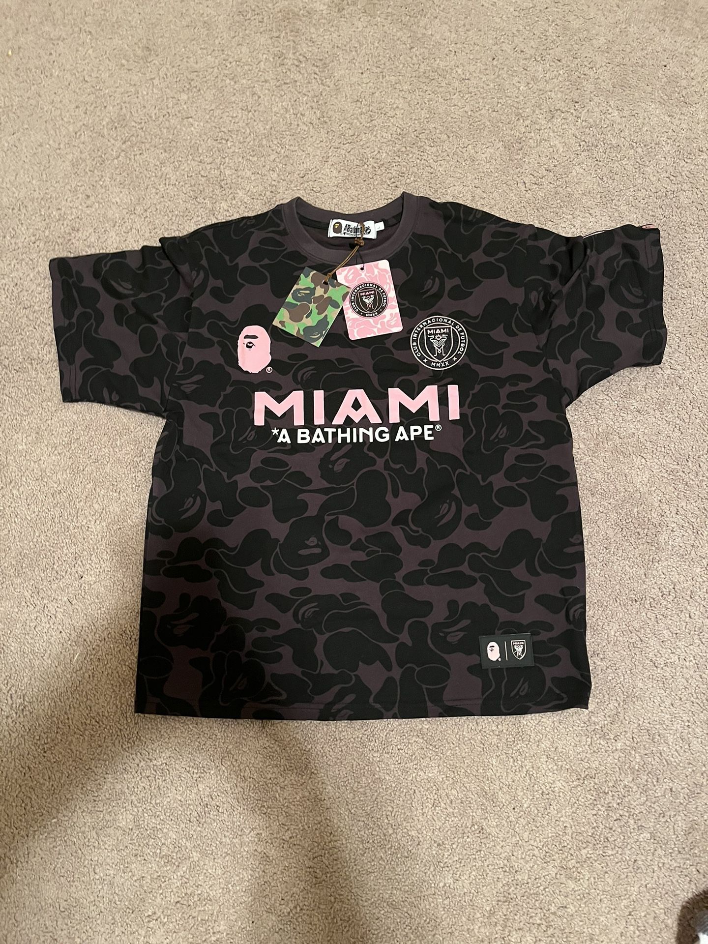 Bape Miami Shirt Size Large( NEGOTATE WITH ME)