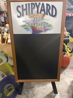 Shipyard Brewing Comoany Chalk Board Sign