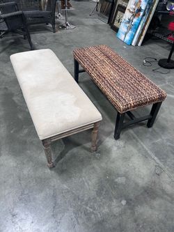 Set of Two Accent Benches