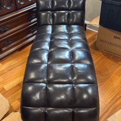 Chaise Lounge Chair Faux Leather