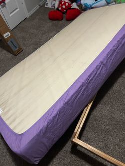 Twin bed with mattress