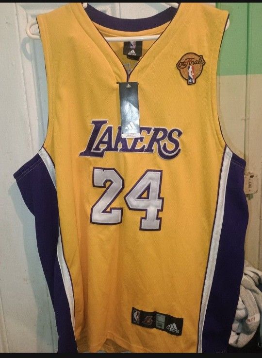 Kobe Bryant Los Angeles Lakers 'NBA Finals' Size 52 (XXL) Authentic Adidas Mens Jersey, New With Tags