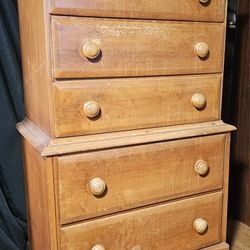 Vintage Curated Solid Maple Dresser