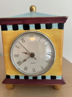 Colorful Deco Clock by Carnaby Street