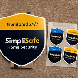 New SimpliSafe Yard Sign And Decals