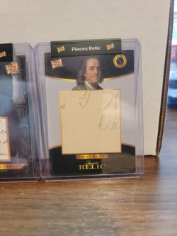 Benjamin Franklin, Nikola Tesla And Others Relic Cards