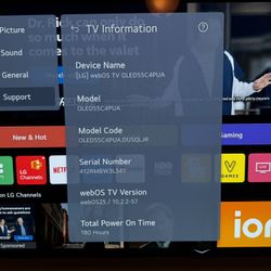LG C4 55” OLED TV - Excellent Condition! LOW HOURS!