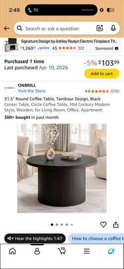 Coffee table