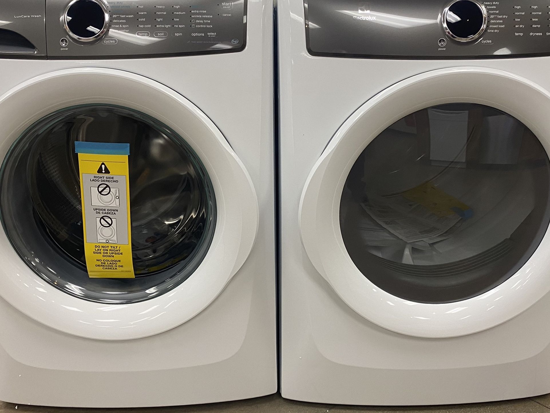 Electrolux washer and dryer set