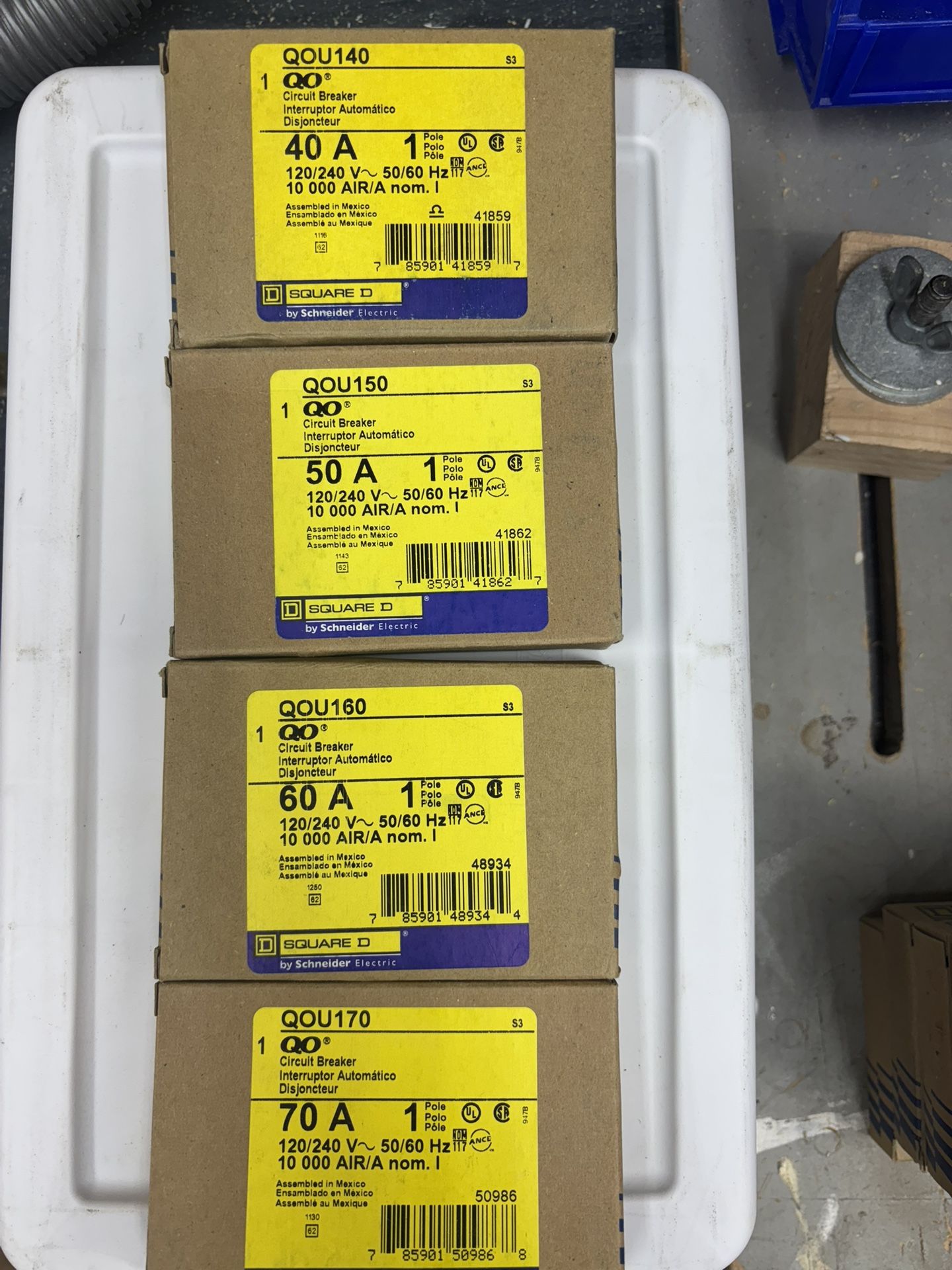 SQUARE D QO BREAKERS Din Rail Panels