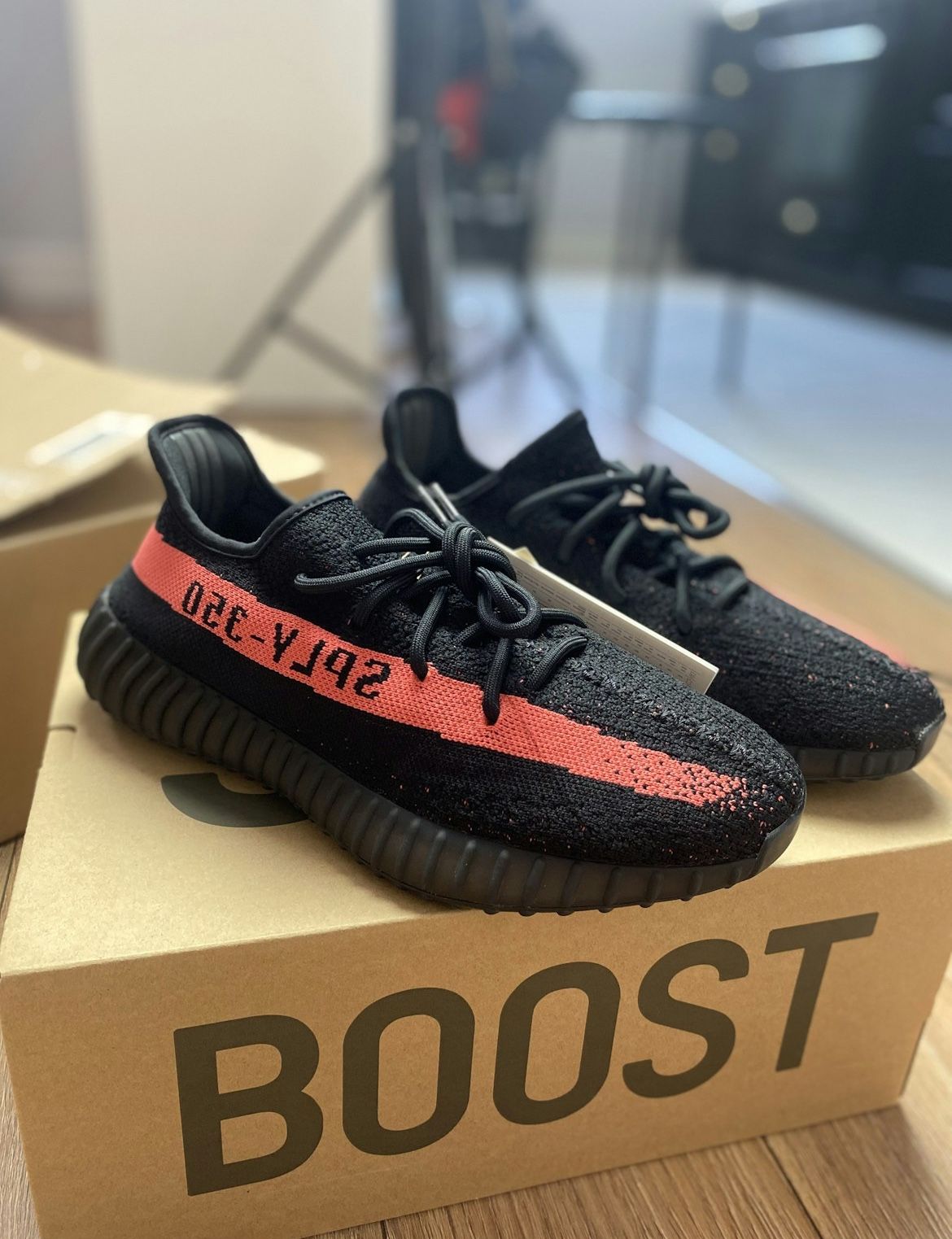 Yeezy 350 V2 Core Black Red