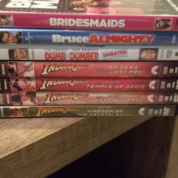 DVD'S 1 FOR $2/ 2 FOR $3/ ALL FOR $20- IT'S AVAILABLE. 