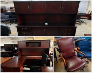 Office chairs, Desk, Reception desk