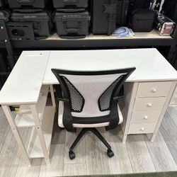 White Desk & Chair 