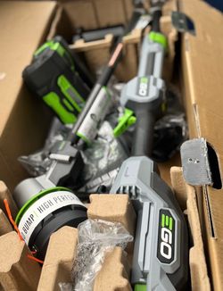 EGO POWER + POWERLOAD with LINE IQ 56-volt 16-in Telescopic Shaft Battery String Trimmer 4.0 Ah (Battery Included) (Charger Included)