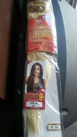 100% remy human hair platinum blonde