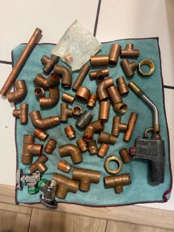 Copper fittings and torch