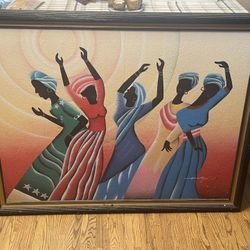 Wall Picture With XL Wood Frame