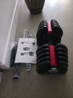 Adjustable dumbbell single upto 90lbs