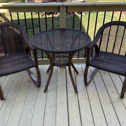 Wicker Table And Chairs