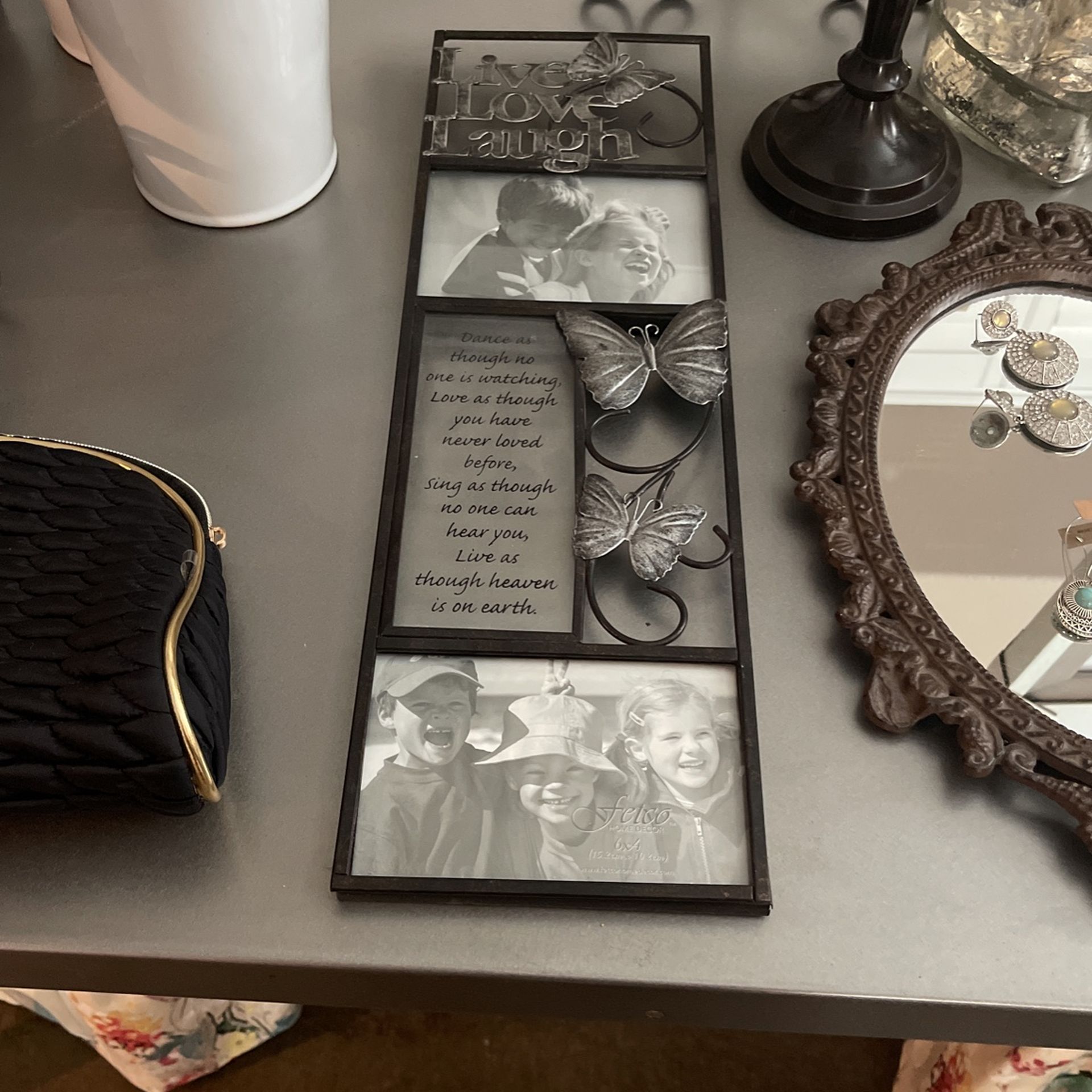 Black Picture Frame Live Love Laugh
