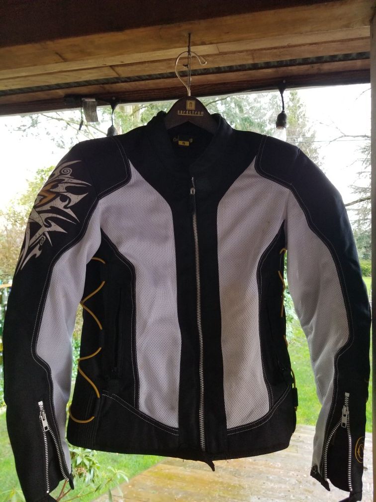 Ladies motorcycle jacket. Size small