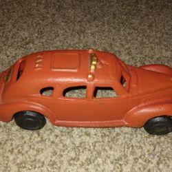 Cast Iron Red Taxi