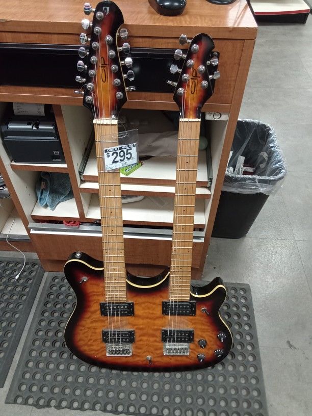 OLP By Ernie Ball Double Neck Guitar
