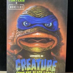LEONARDO as the CREATURE BLACK LAGOON Neca TMNT Universal Ninja Turtles MISB