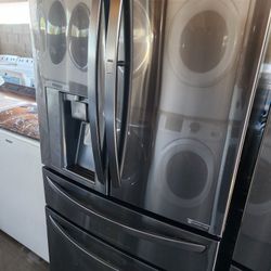 refrigerator LG 5door Black Stainless 