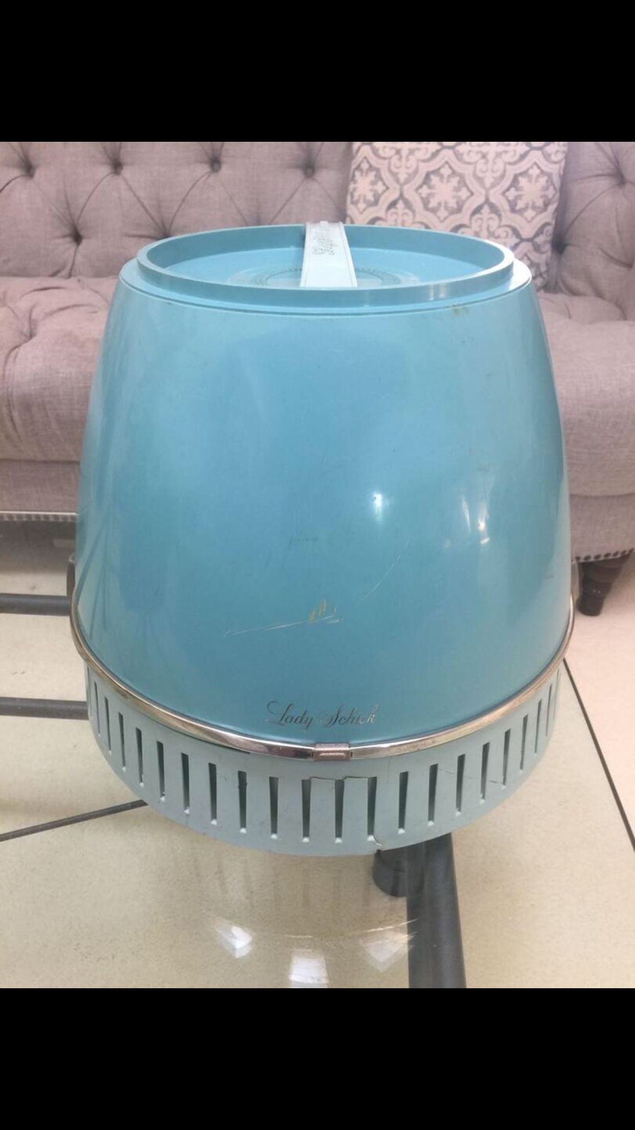 Vintage Lady Schick Consolette. - Agua blue Hair dryer