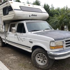 1992 Ford F350 With Lance Camper 