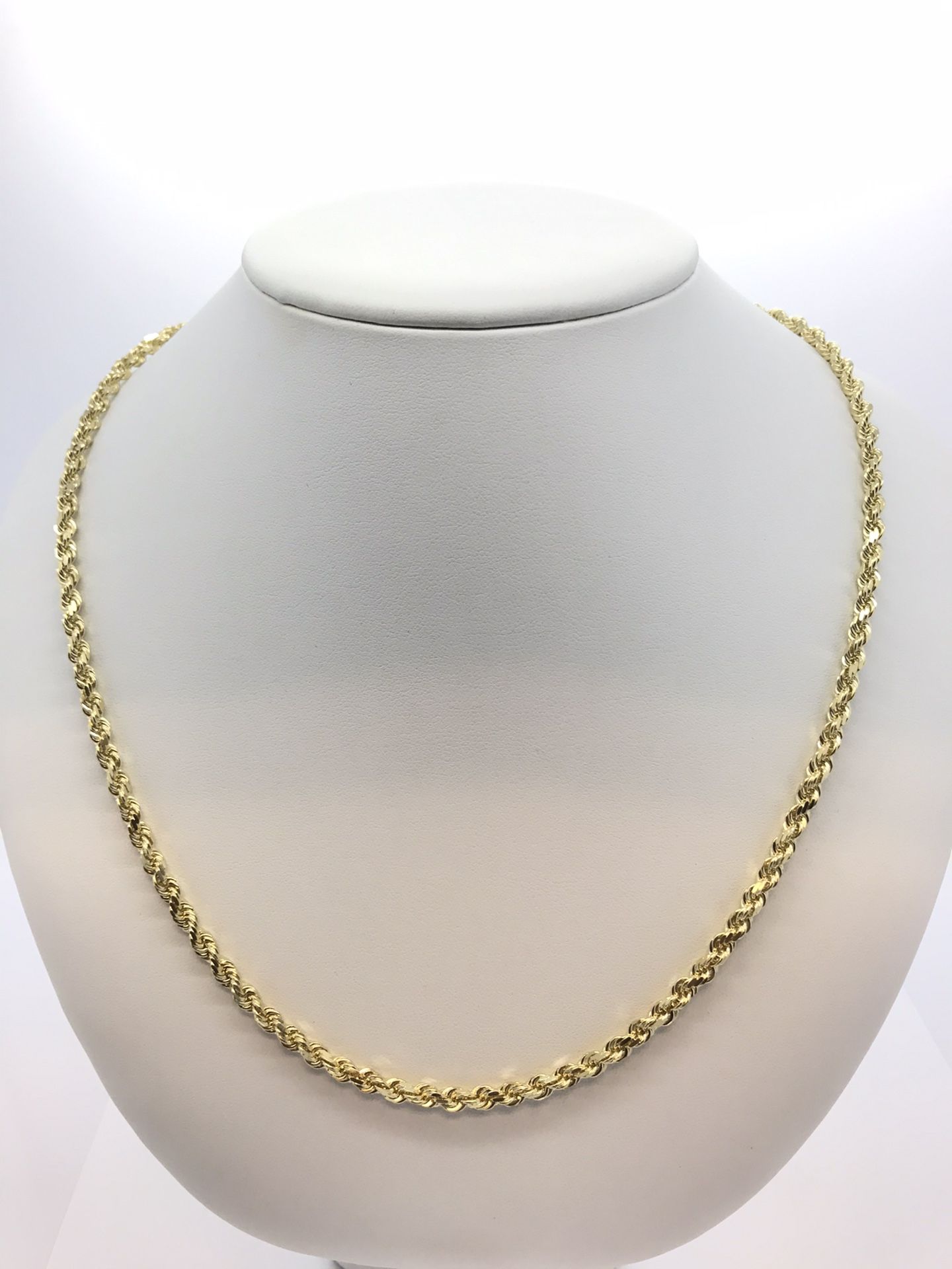 Gold Rope Chain Solid 14K New Necklaces