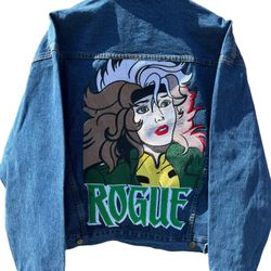 Vintage X-men rouge denim jacket rare insane