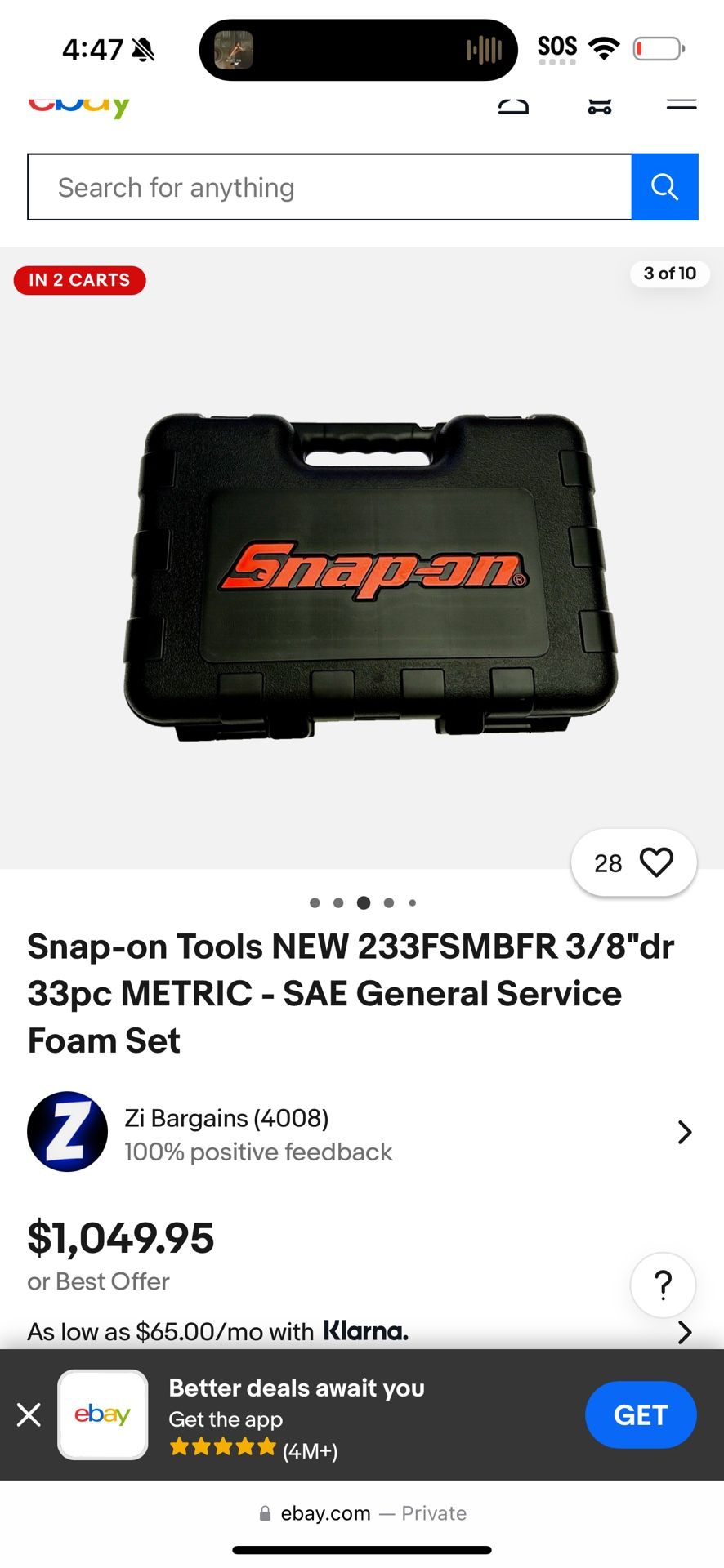 Snap On Set