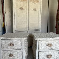 Pier 1 Handmade Wicker Bedroom Set