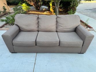 Clean Modern 3-Seat Sofa – Warm Taupe/Brown