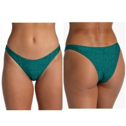 Citrus Standard French Cut Bikini Swimsuit Jade//Ditsy Spot Women's Size Large.  NWT