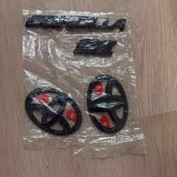 2020-2025 COROLLA SEDAN SE BLACKOUT EMBLEM OVERLAY KIT GENUINE TOYOTA