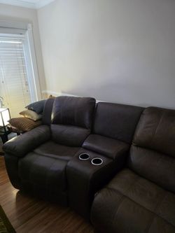 Faux Leather Sectional