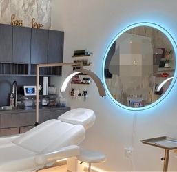 New Round LED Bathroom Mirror, Adjustable Brightness & 3 Color Modes, 3 Sizes available (24/36/40"), Anti-Fog