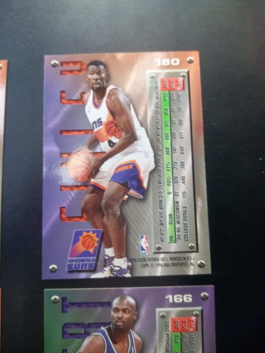 ROOKIE CARDS : Alan Henderson, Michael Finley, Rasheed Wallace And Shawn Respert